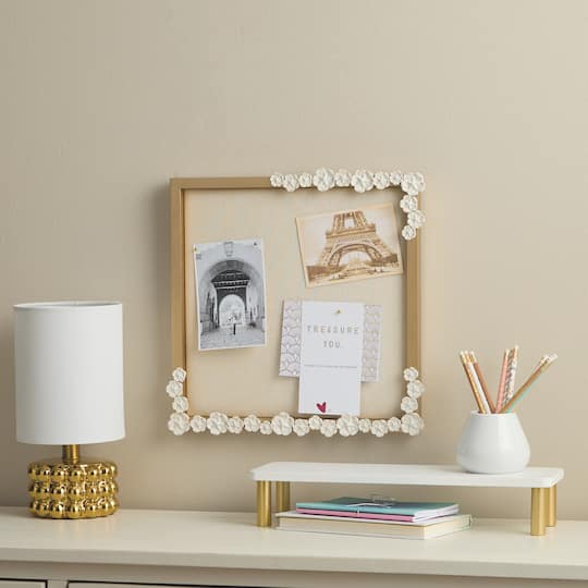 14.2" Floral Square Pin Board by Ashland®